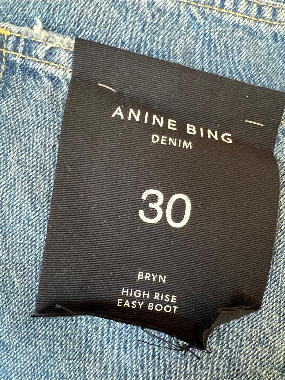 Anine Bing Women's High Rise Straight Leg Jeans - Light Blue Denim. Size: 30 - Picture 8 of 8